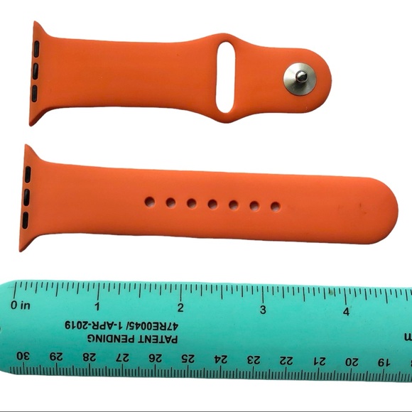 5/$20 NEW ORANGE Silicone Sport Band Apple Watch 44/45/49mm S/M - Picture 3 of 7